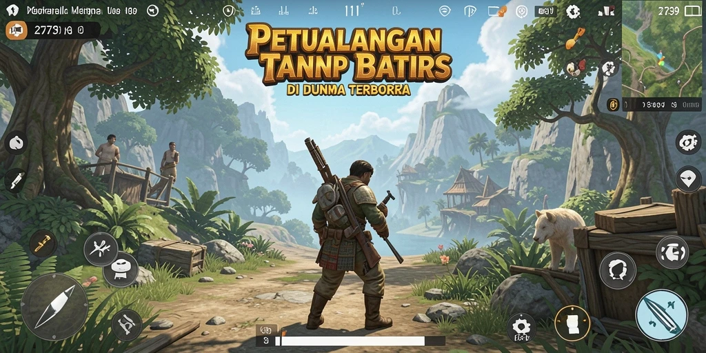 Screenshot utama dari gameplay Open World 2739 yang menampilkan petualangan yang mendebarkan.