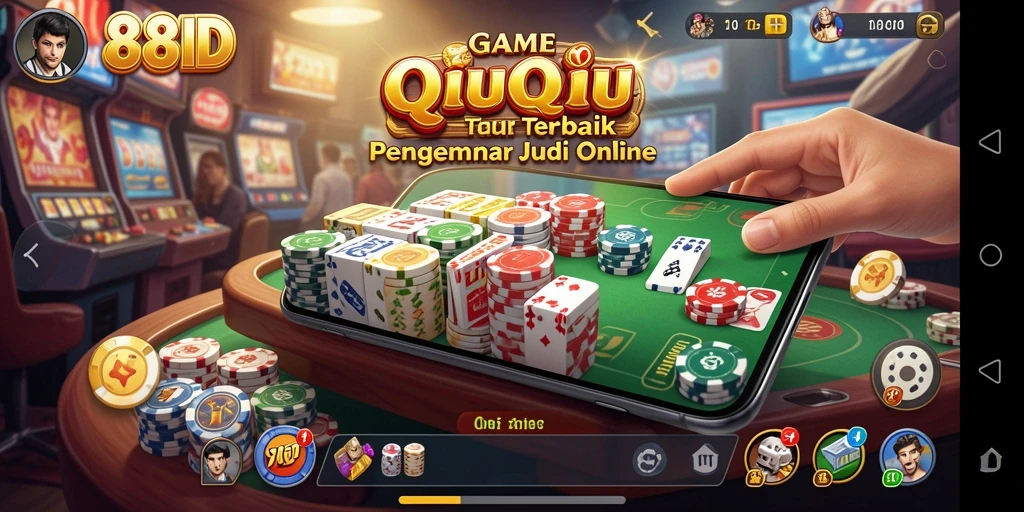 Tampilan gameplay QiuQiu yang menegangkan dan seru.