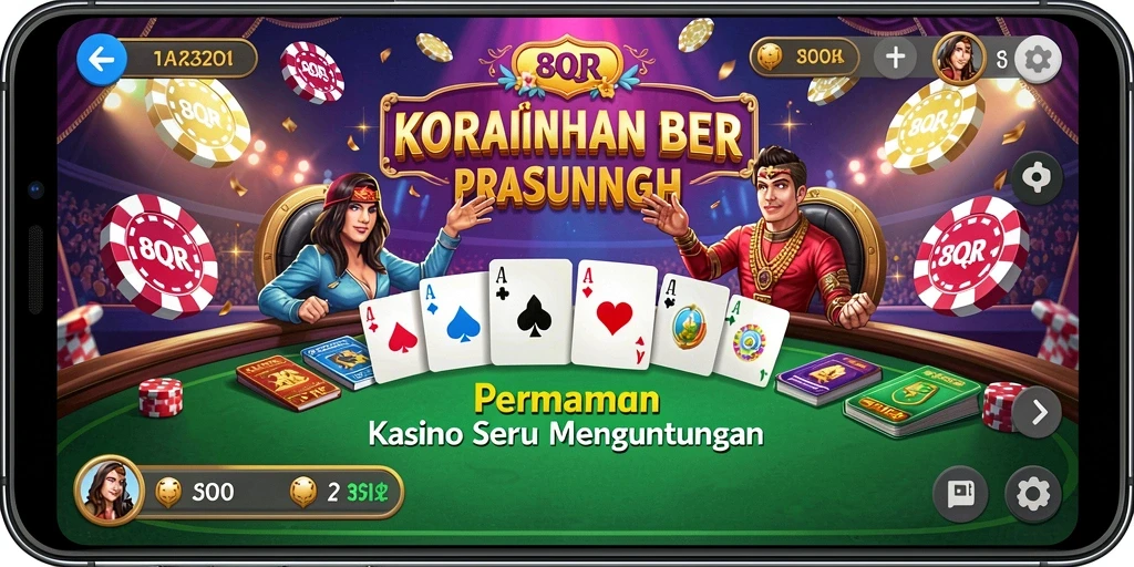 Screenshot utama dari gameplay Kasino di 8QR yang mengasyikkan.