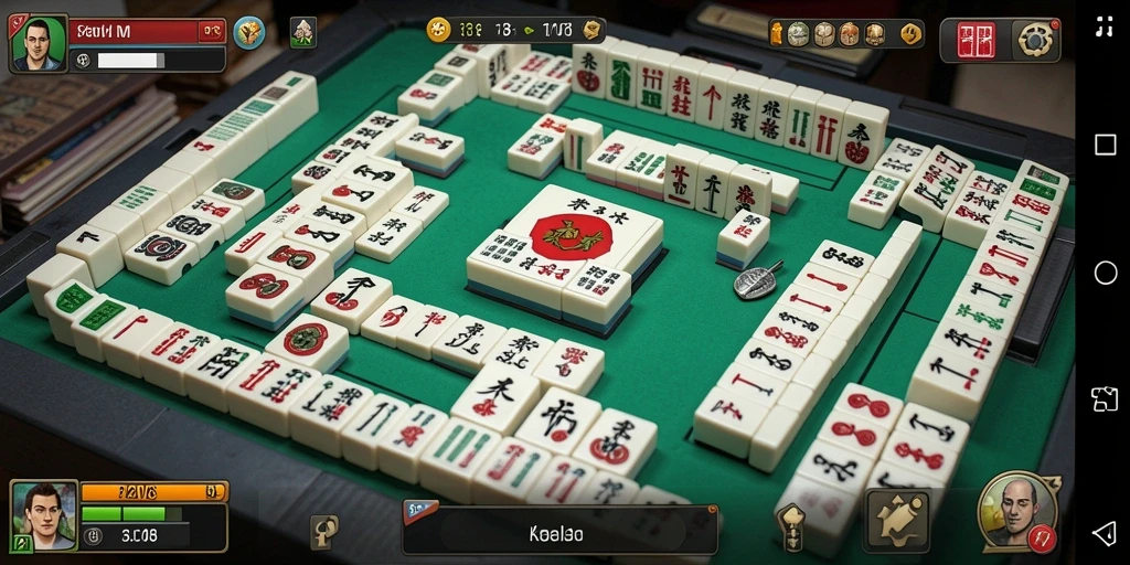 Tampilan gameplay Mahjong yang memukau dan interaktif di AW8.