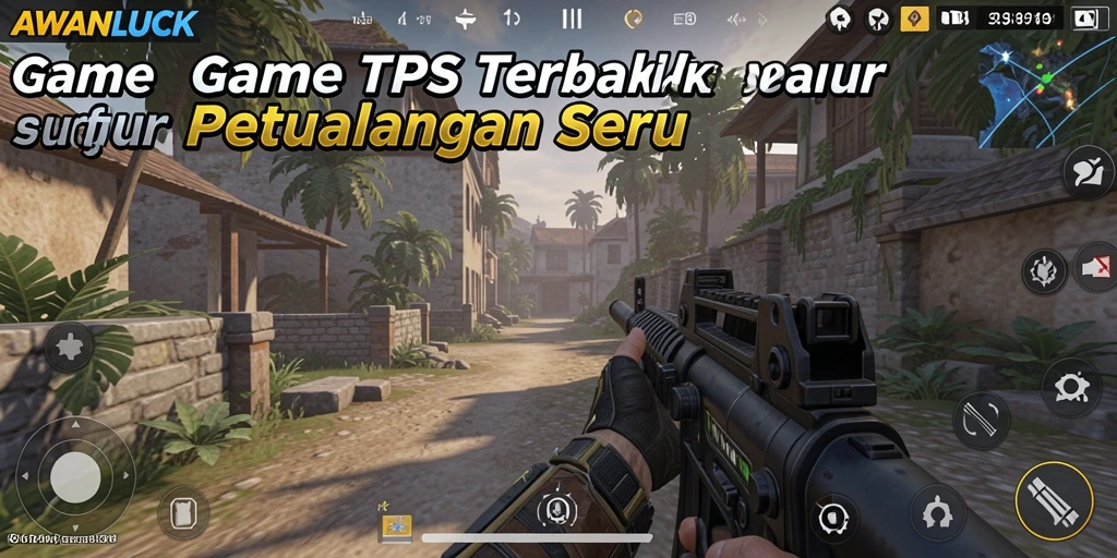 Tampilan gameplay seru AWANLUCK dalam pertempuran TPS.