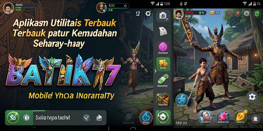 Tampilan antarmuka intuitif BATIK77 yang memudahkan pengguna.