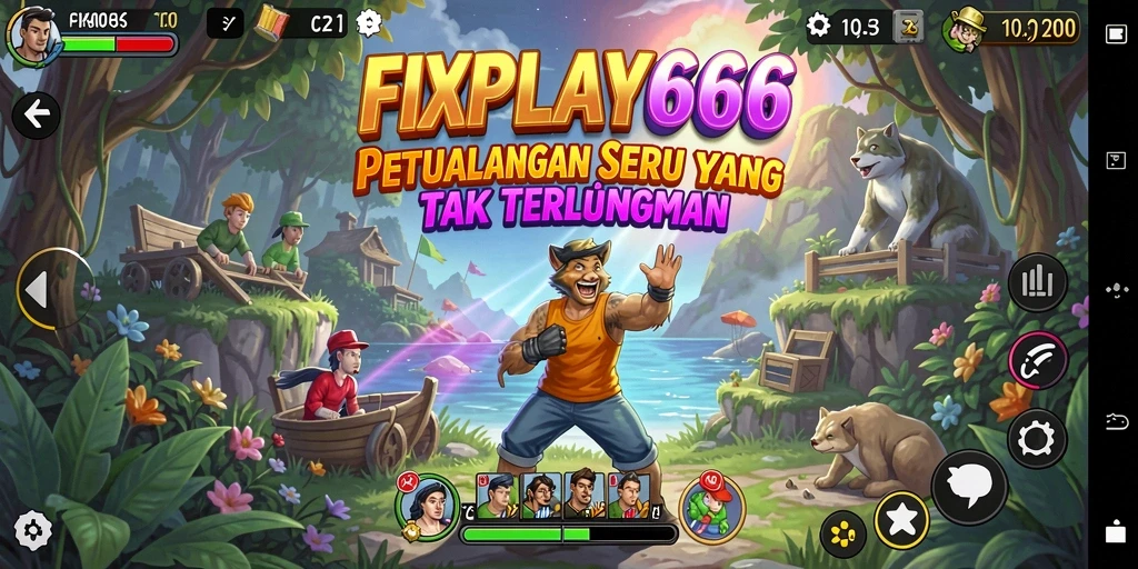 Tampilan gameplay epik dalam game petualangan FIXPLAY666.