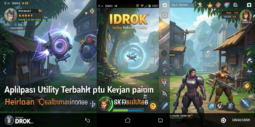 Screenshot utama IDROK menampilkan fitur pengingat dan manajemen tugas yang intuitif.