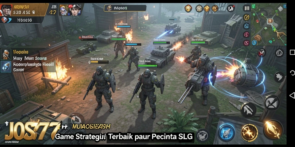 Tampilan utama gameplay JOS77 yang sangat memikat dan strategis.