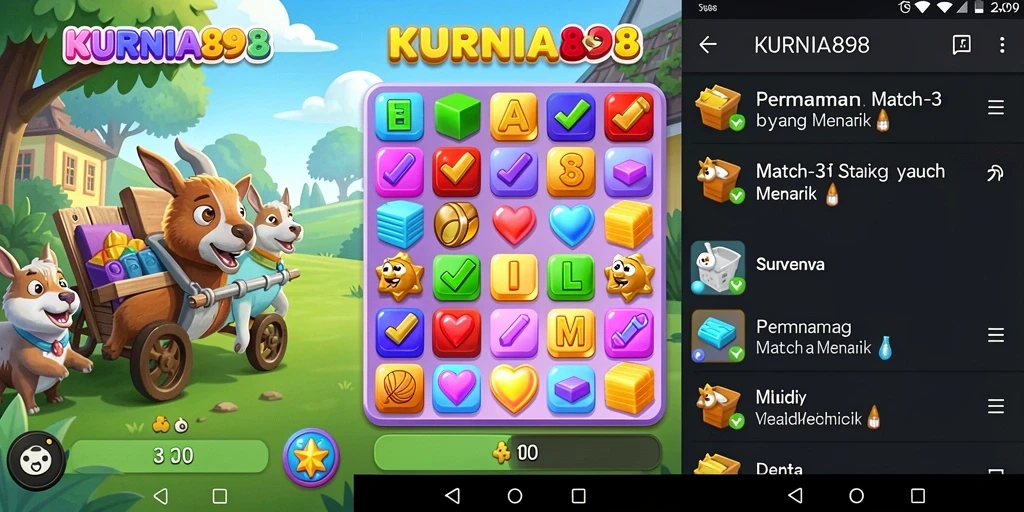 Tampilan gameplay yang penuh warna dari KURNIA898.