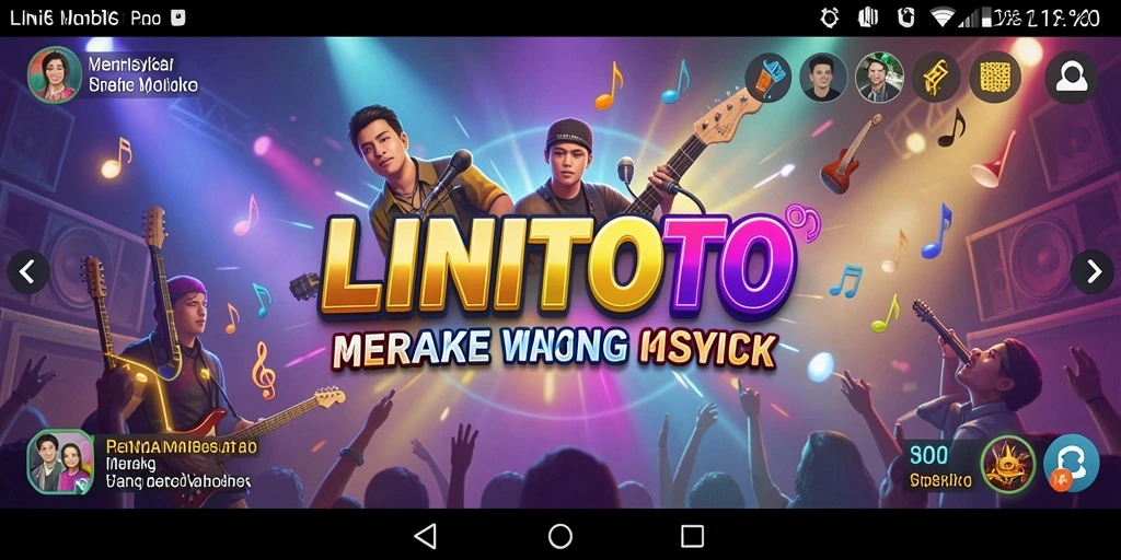 Tampilan gameplay LINITOTO yang menakjubkan dan penuh warna.