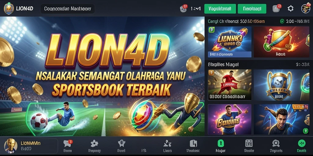 Tampilan dinamis dari LION4D saat taruhan berlangsung.