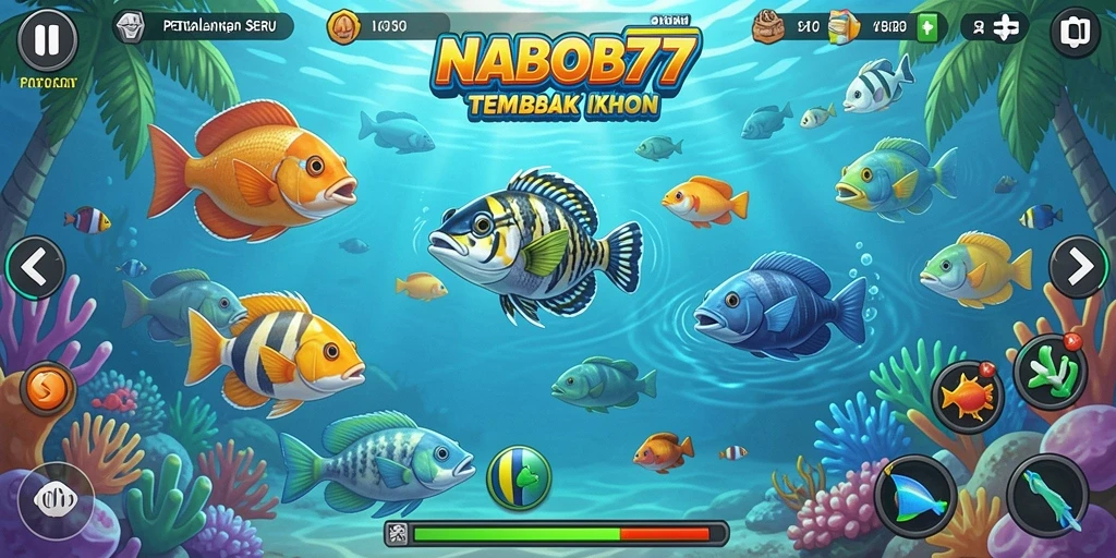 Tangkapan layar gameplay seru dari NABOB77 saat bermain Tembak Ikan.