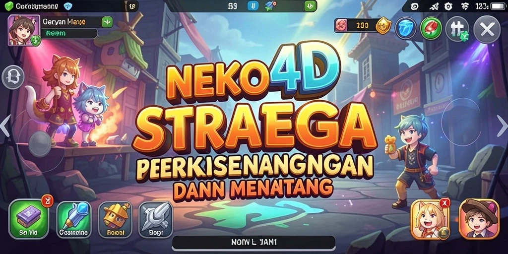 Tampilan gameplay NEKO4D yang strategis dan menantang.