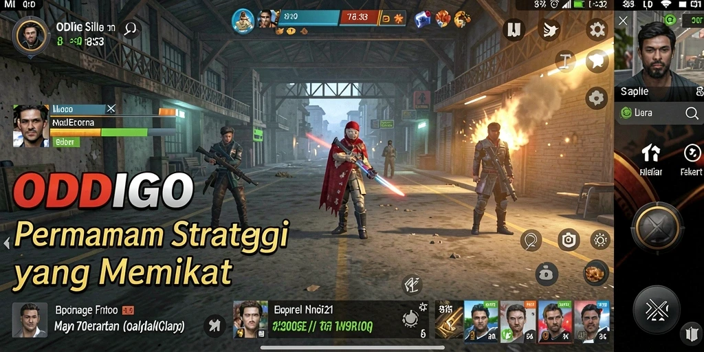 Tangkapan layar ODDIGO menunjukkan aksi gameplay strategi yang mendalam.