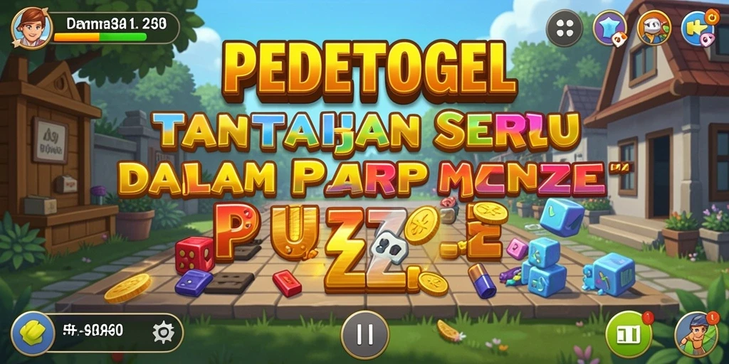 Tampilan gameplay seru di PEDETOGEL dengan berbagai teka-teki.