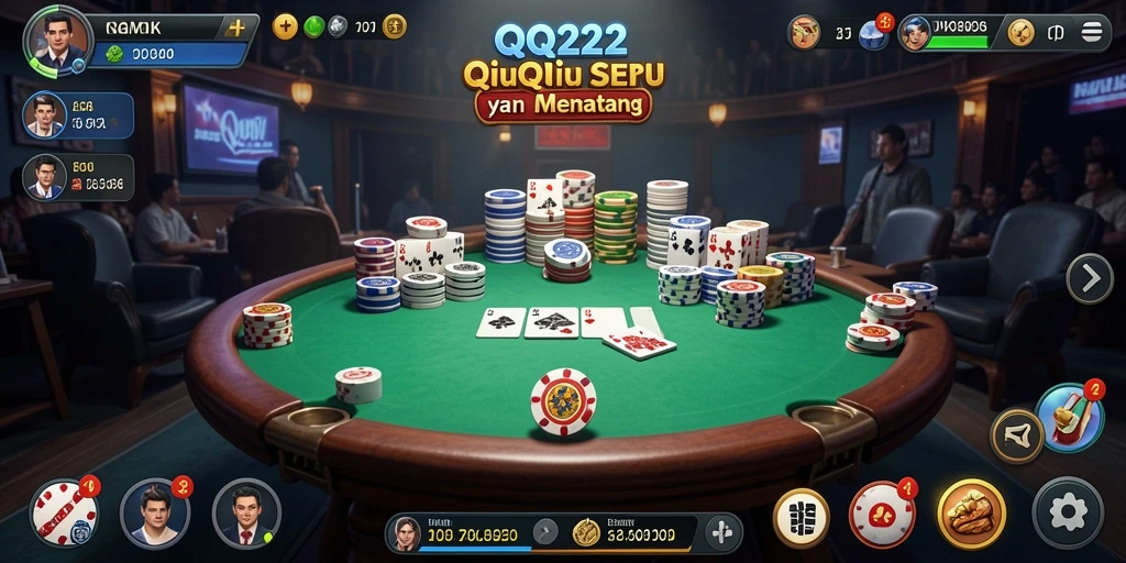 Screenshot gameplay QiuQiu yang menarik dan kompetitif.