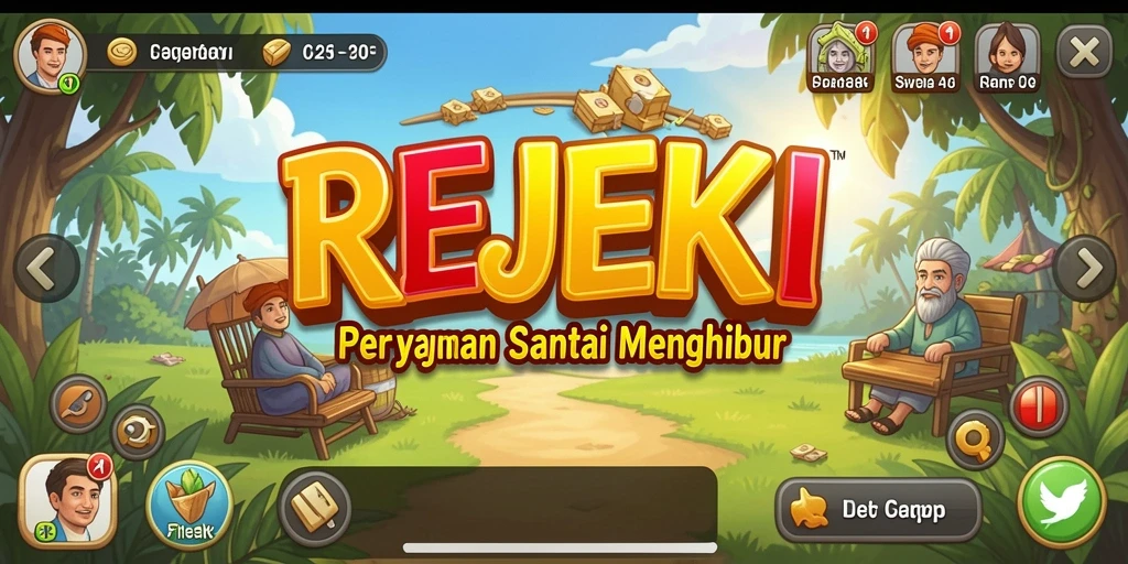 Screenshot gameplay REJEKI yang menarik dan penuh warna.