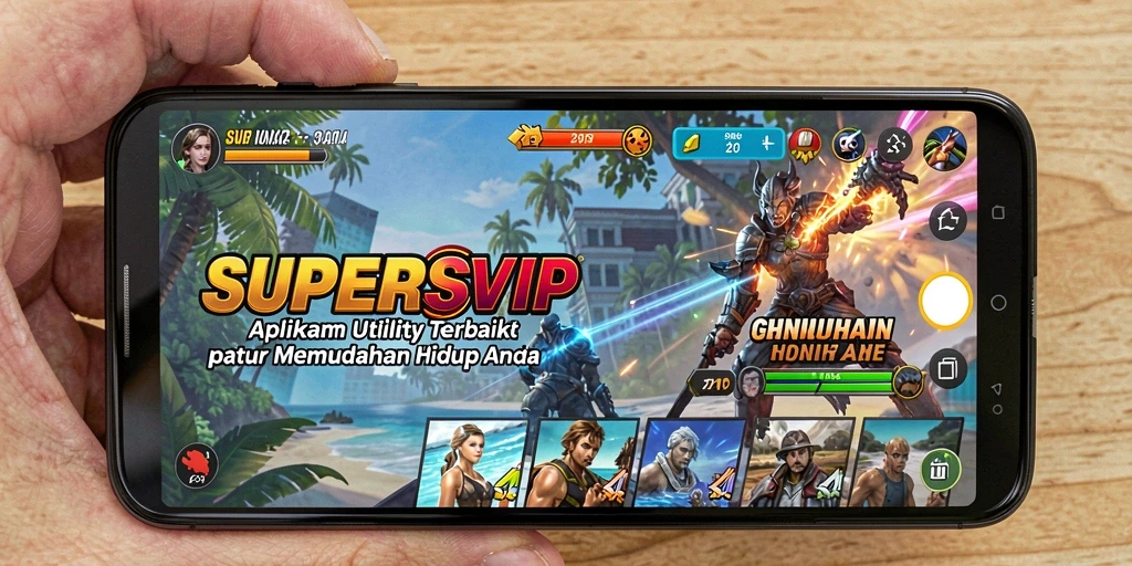 Tampilan antarmuka SUPERSVIP yang intuitif dan modern.