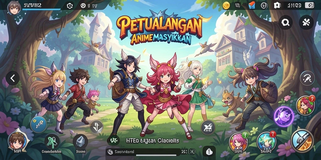 Tampilan gameplay SVIP2 dengan karakter animasi yang menarik.