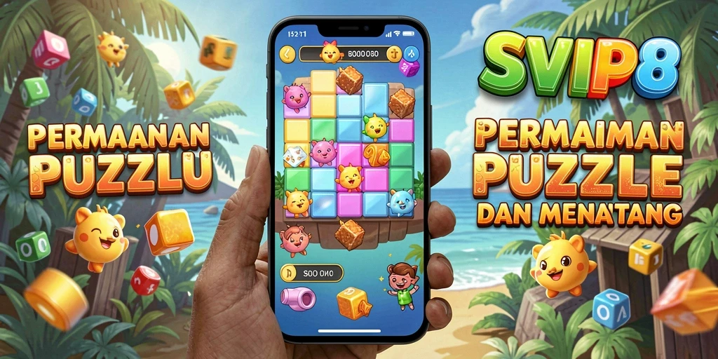 Tampilan gameplay SVIP8 saat menyelesaikan teka-teki Puzzle yang menantang.
