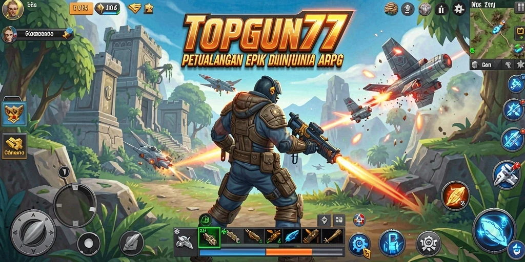 Tampilan menarik dari pertarungan epik di TOPGUN77.