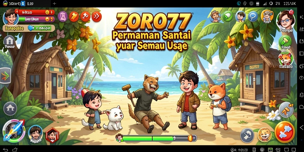 Screenshot gameplay ZORO77 menunjukkan tantangan yang seru dan menarik.