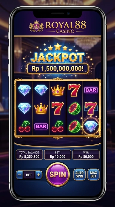 Proses pengunduhan aplikasi di royal88 yang cepat.